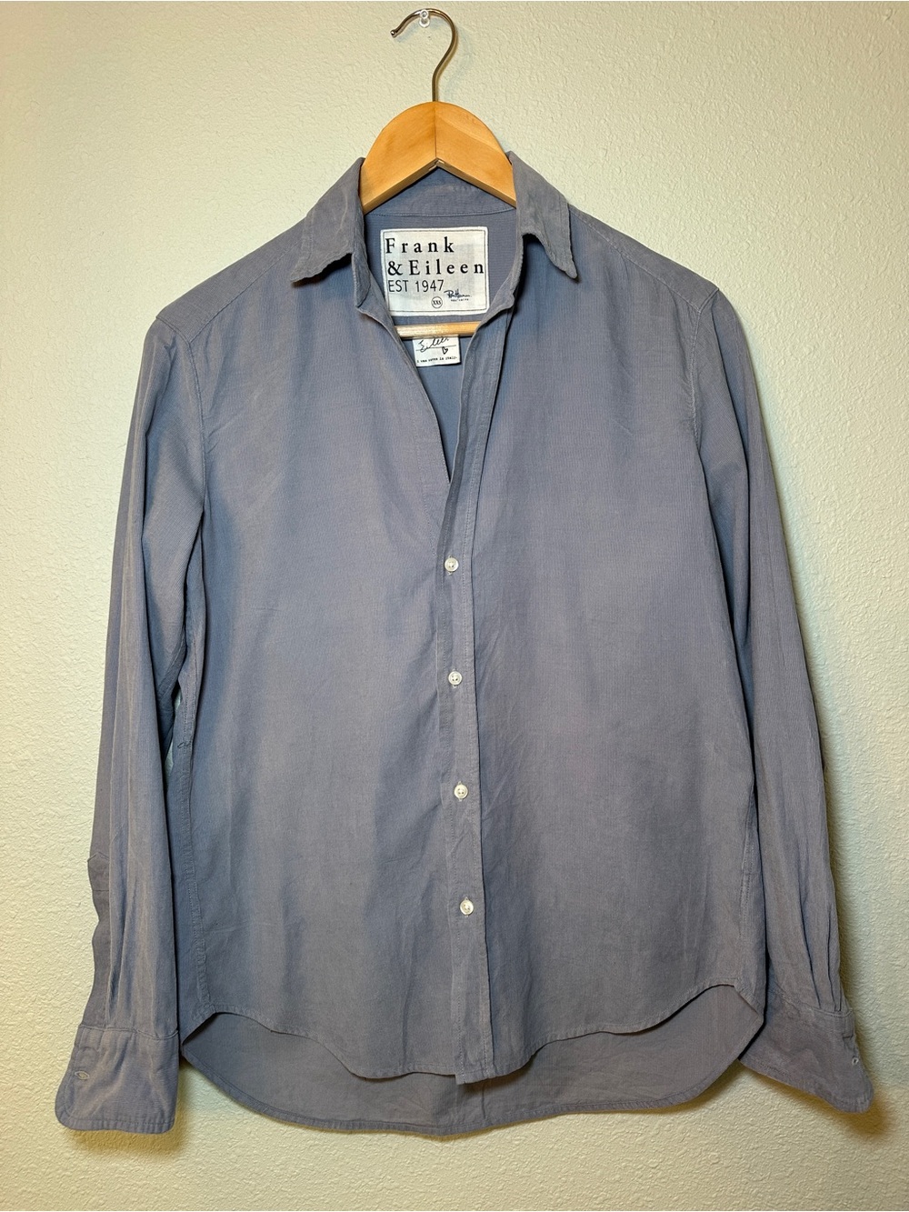 Frank & Eileen Ron Herman Exclusive - 100% Cotton - light blue corduroy